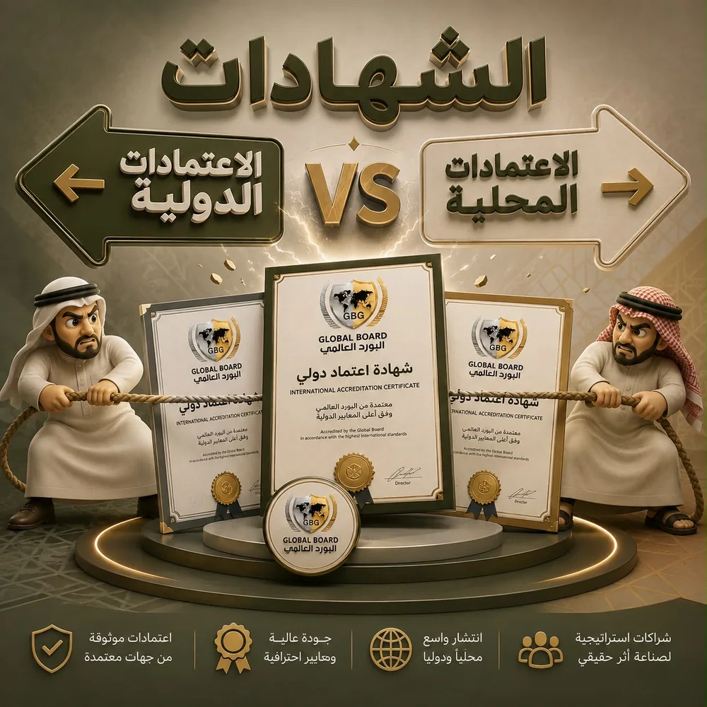 الاعتمادات المحلية والدولية — شهادات مداميك