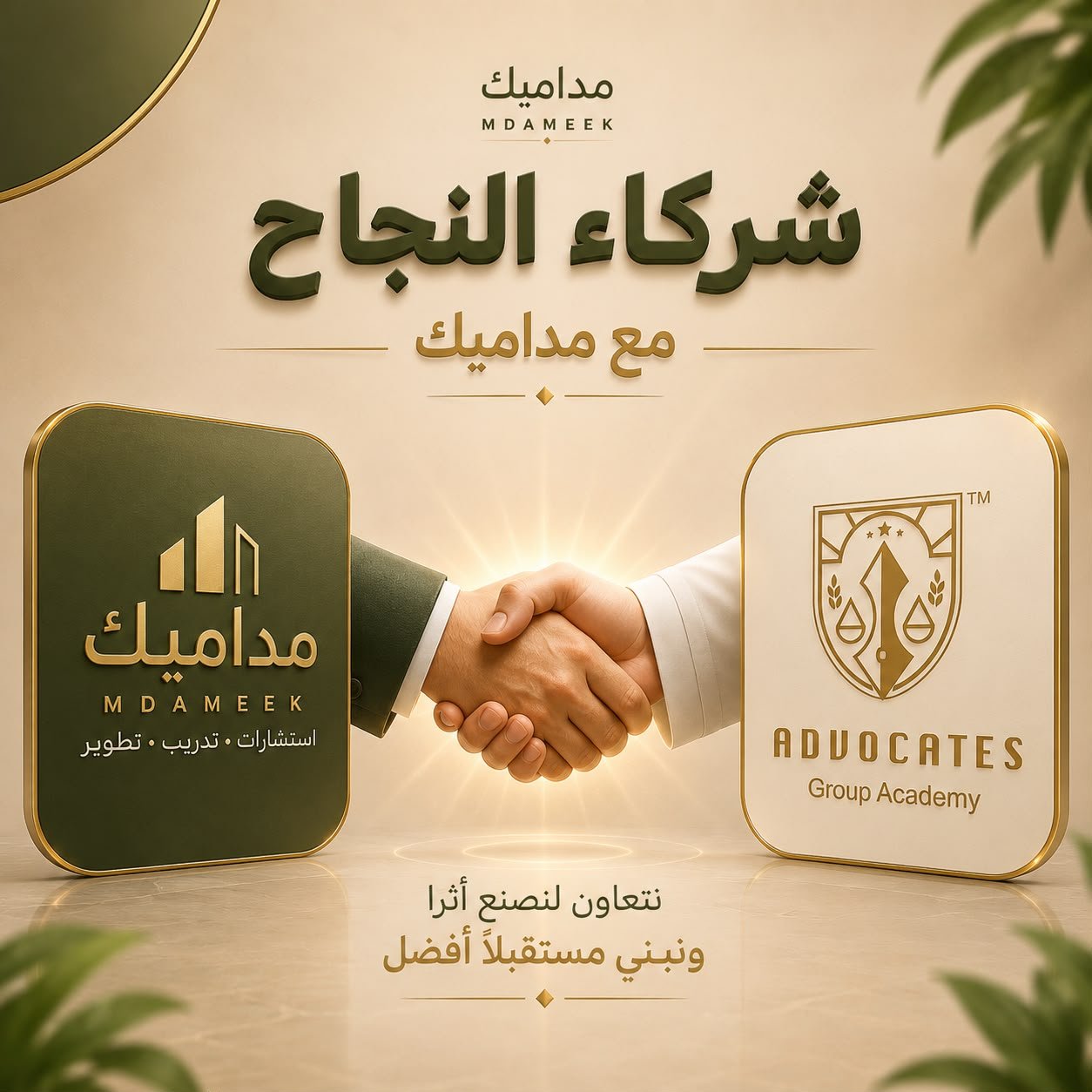 منشور شراكة مداميك مع Advocates Group Academy